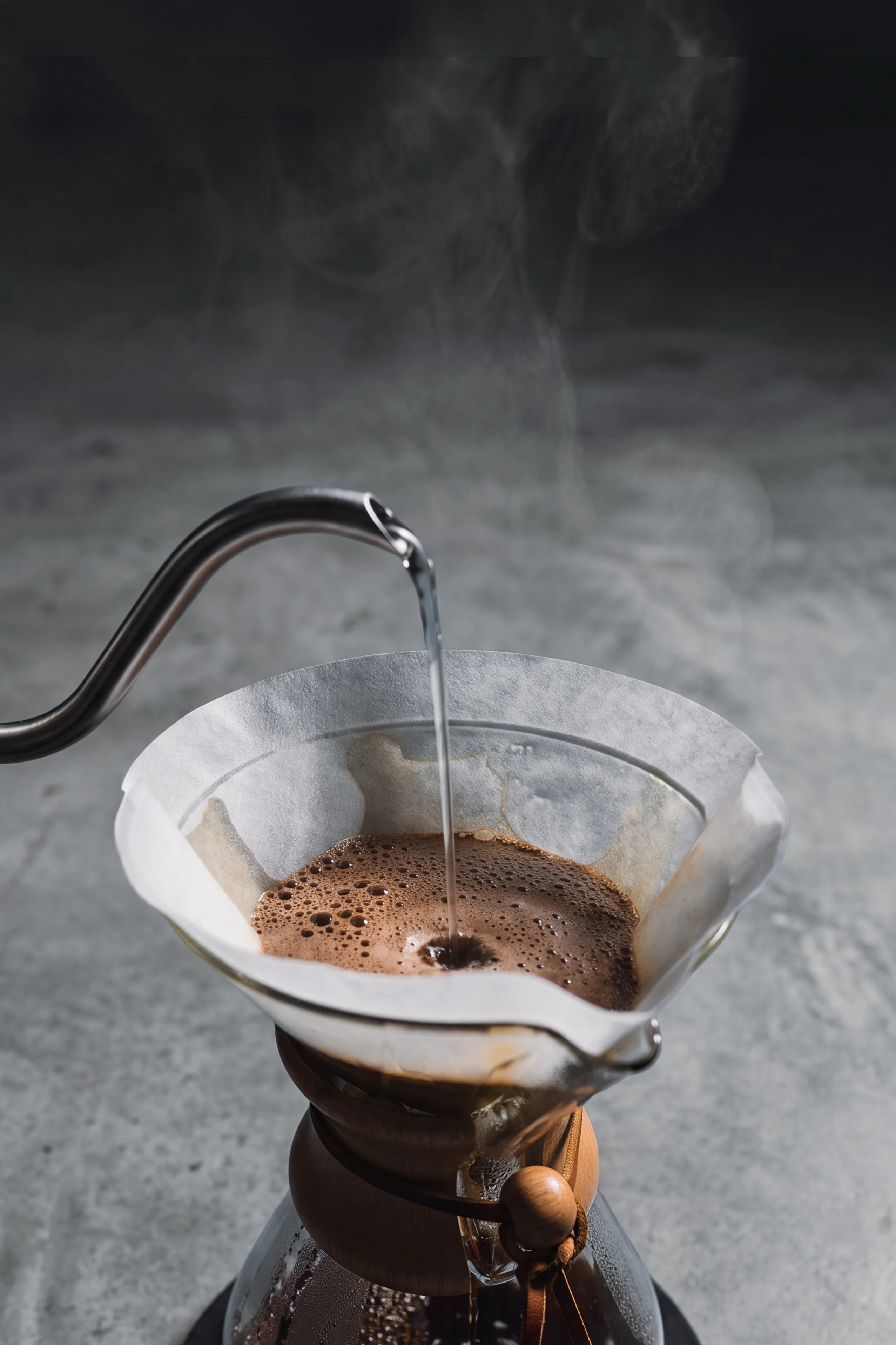 ドリップコーヒーを淹れている様子